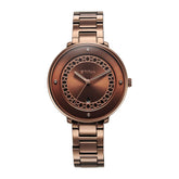Titan Marhaba Collection Brown Dial Brown Stainless Steel  Strap Watch for Women, 2651QM03